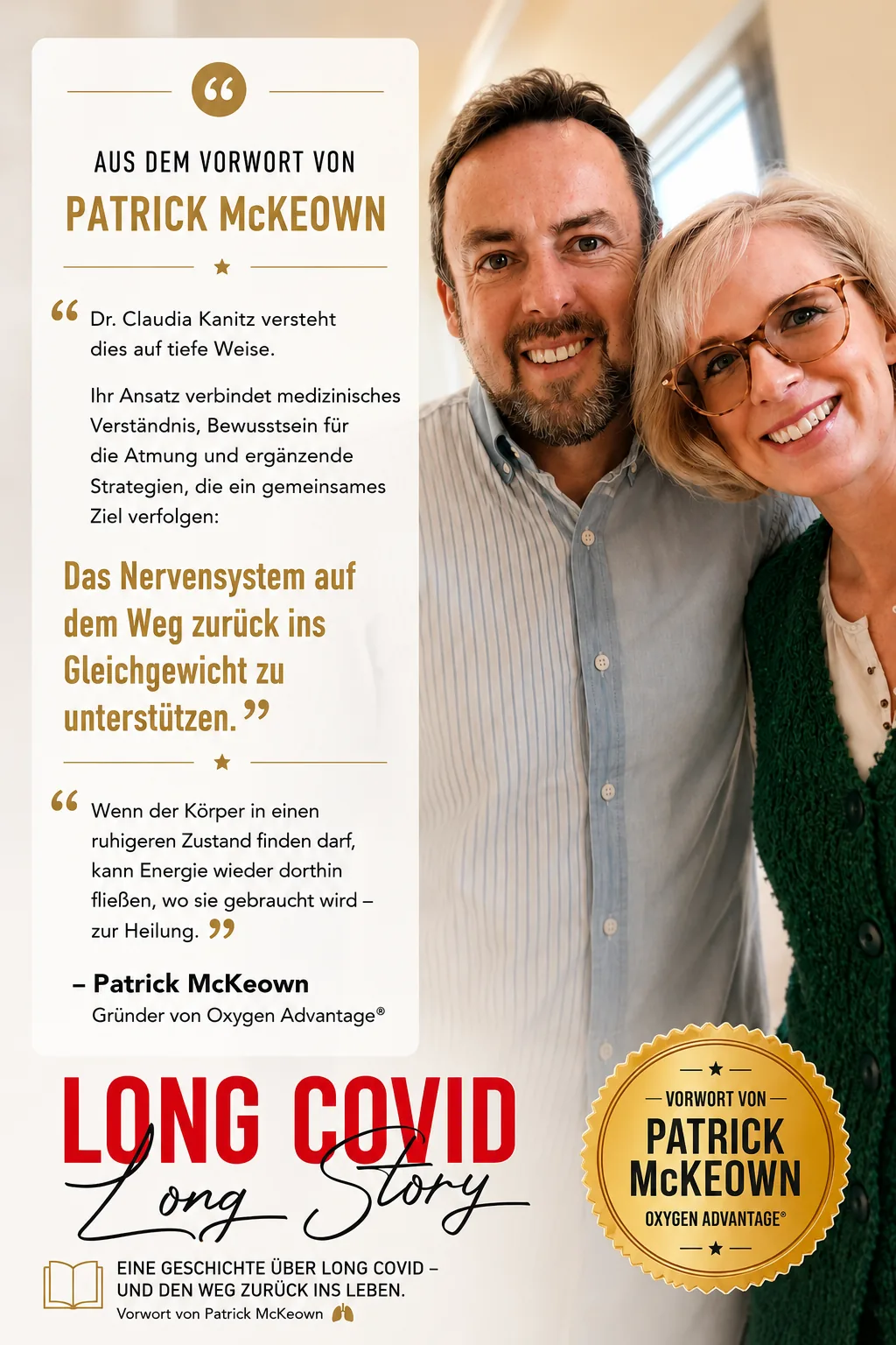 Patrick McKeown über das Buch von Dr. Claudia Kanitz
